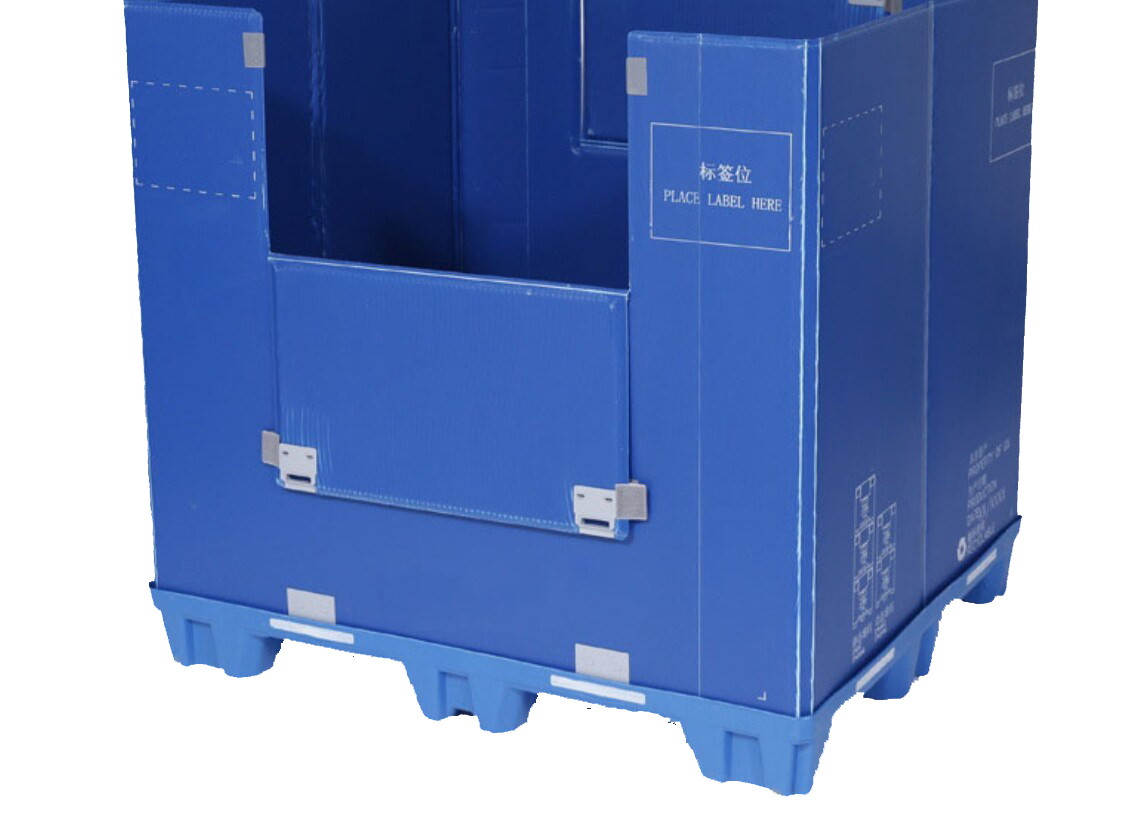 Blue honeycomb board pallet box Blue honeycomb board pallet box