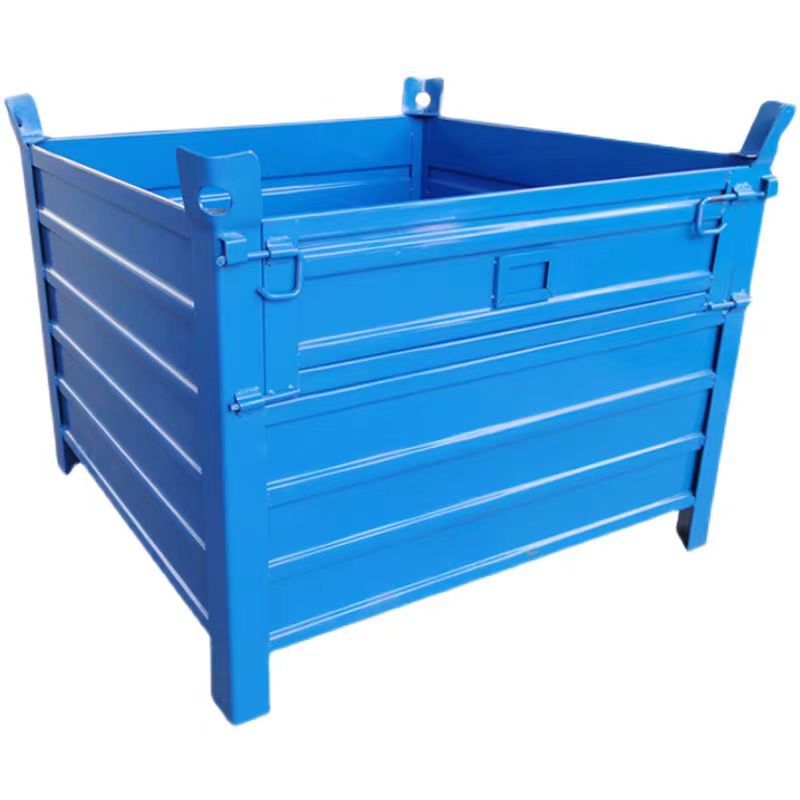 Foldable metal pallet box Foldable metal pallet box