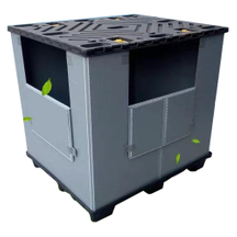 Stackable Impact-resistant Polyethylene Pallet Box