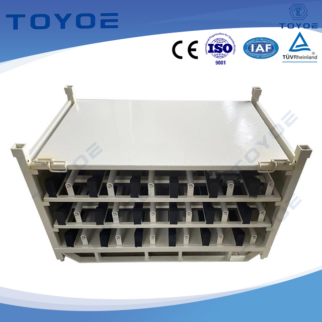 CE-certified stack racks enable crash-proof automotive parts logistics.