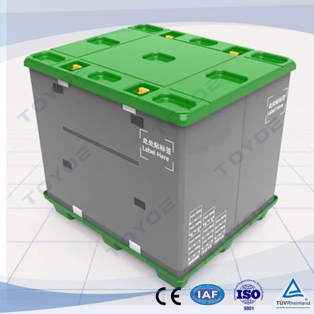 Collapsible Stackable Polyethylene Pallet Box