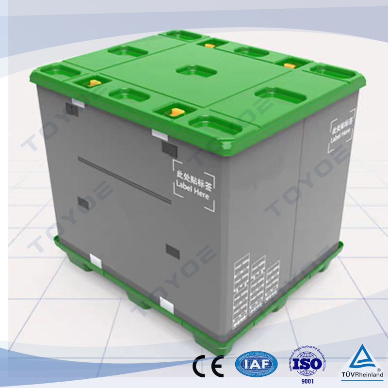 Collapsible Stackable Polyethylene Pallet Box