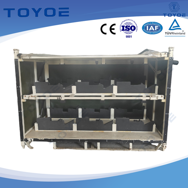 Sturdy metal racks with plastic curtains form mini dust-free zones.