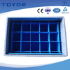 Hollow board and plastic box combo for small parts storage.