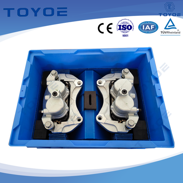 Custom-made plastic boxes with inner linings to protect the products