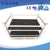 Custom-lined auto racks ensure vibration-free transport and component integrity. 