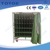Shelves with Dust-curtain Bags Protect Components.