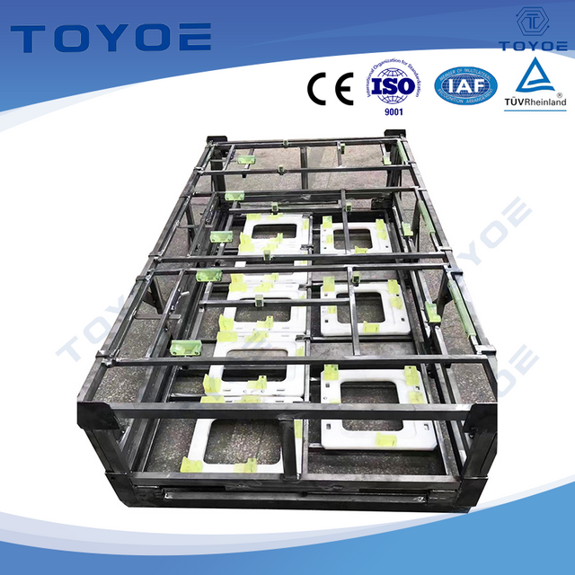 Versatile modular metal racks fit diverse industrial products.