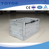 Storage of parts tools in EU standard plastic boxes of various sizes