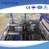 Galvanized metal rack for shock absorber storage.