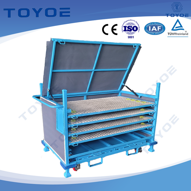 The Multi-layered Rack with Inner Lining Simplifies Picking for Female Workers.