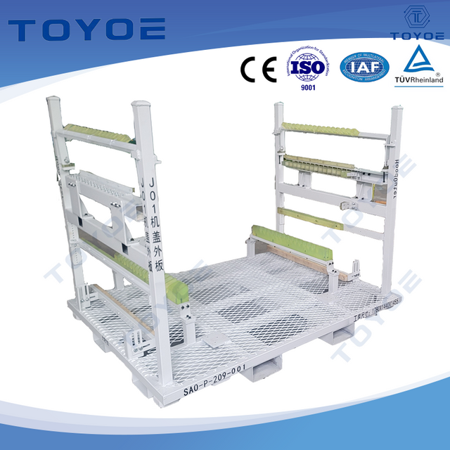 Collapsible Metal Racks Lined with Polyurethane for Car Engines.