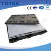 Durable honeycomb plastic pallet boxes securely store automotive parts.