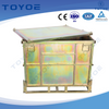Steel shipping containers ensure secure, heavy-duty ocean cargo protection.