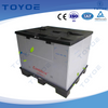 F1 carbon-fiber protective-lined pallet box secures Ferrari components.