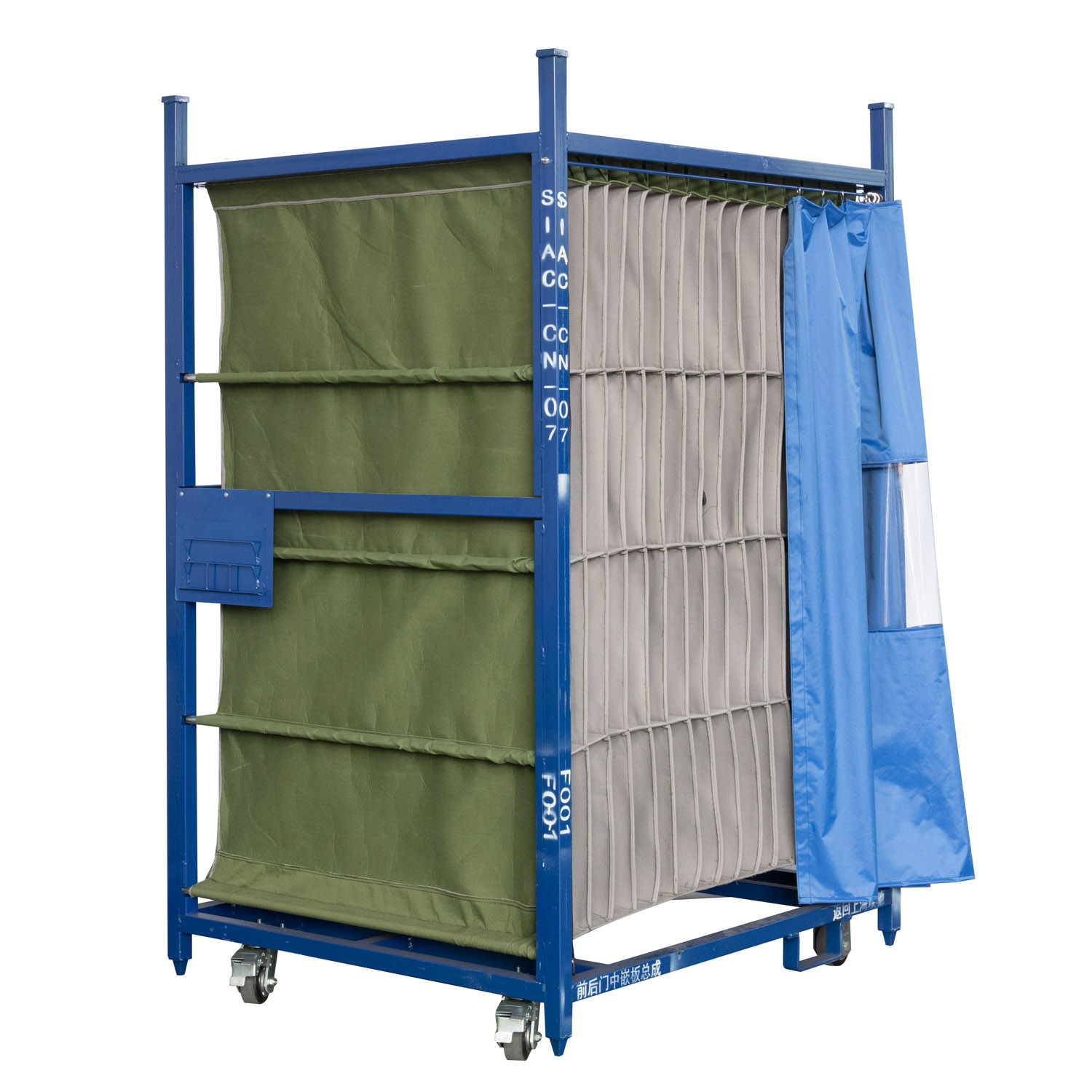 Dust-proof curtain metal rack