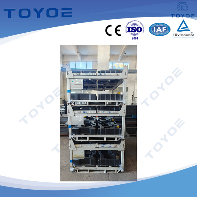 The high-load metal rack's galvanizing ensures top quality & trade standards.