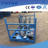 Foam-lined Metal Racks for Secure Auto Part Storage.