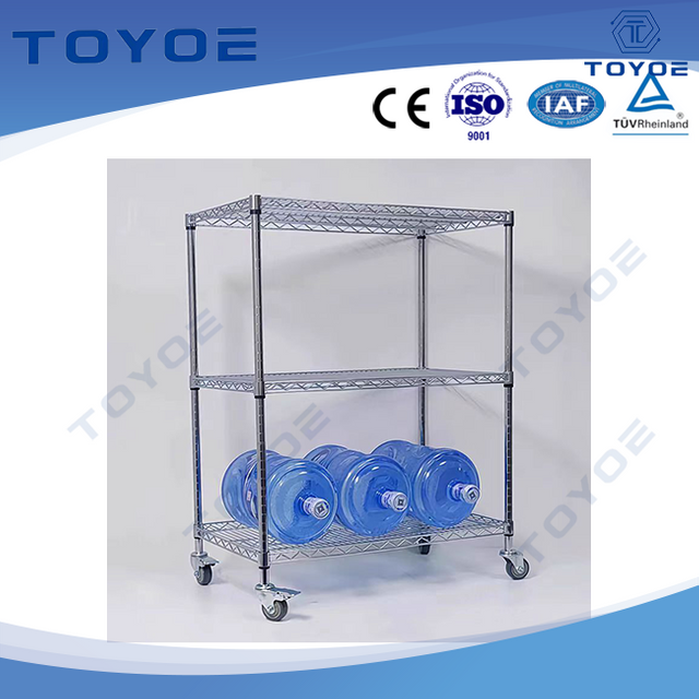 High-capacity metal racks with customizable protective linings.