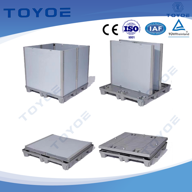 Denso's auto parts transport boxes secure parts in transit.