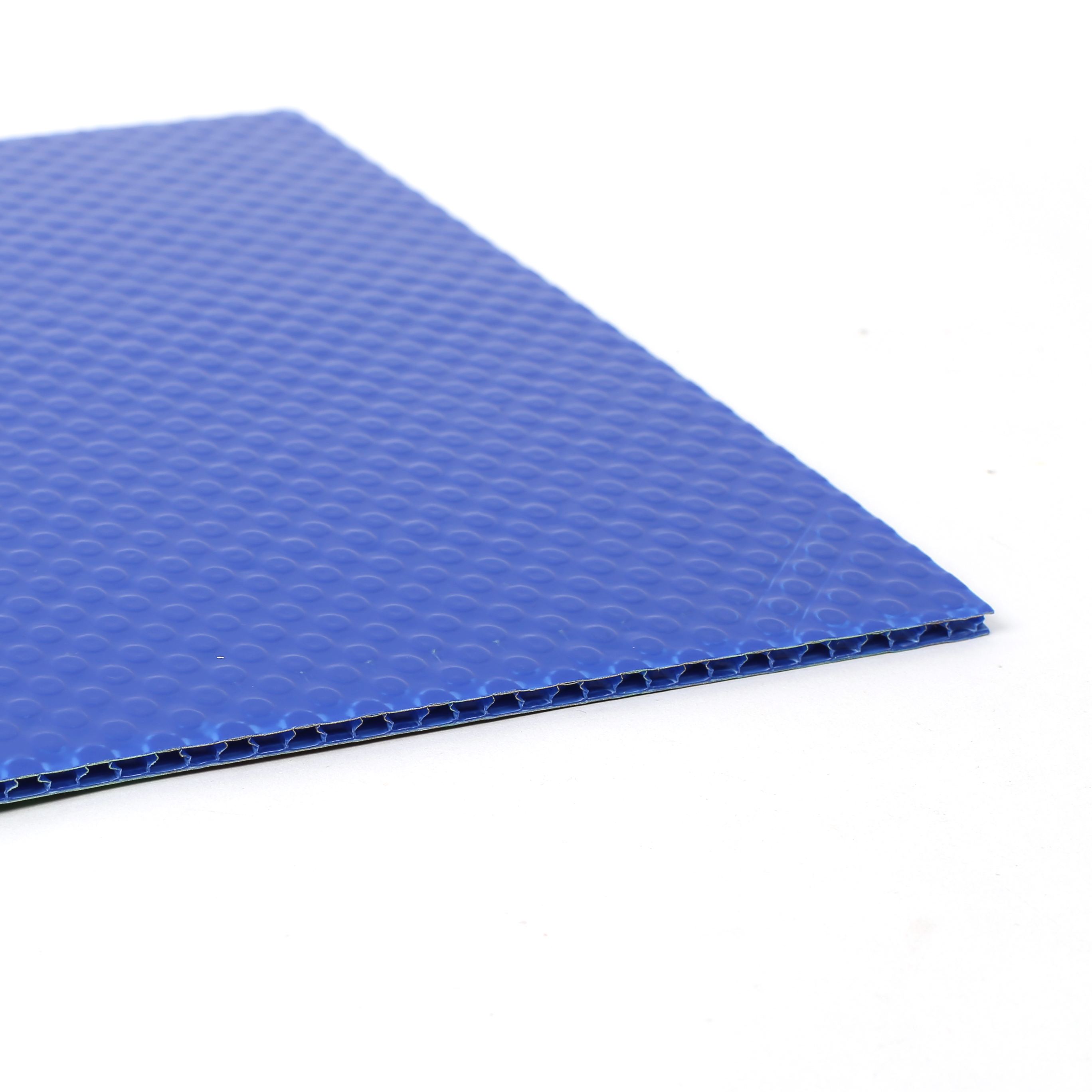 Blue honeycomb panel