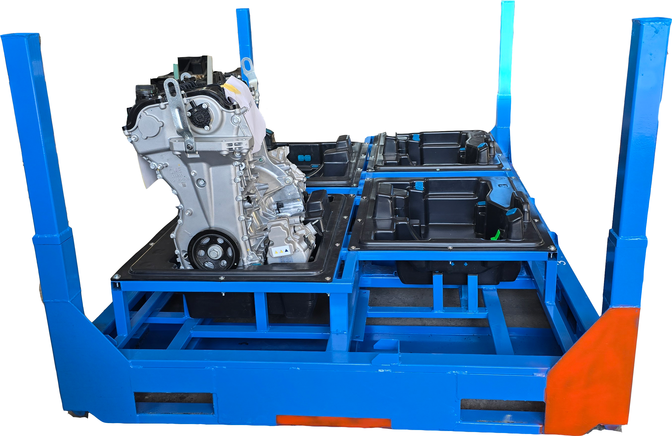 Forklift loading and unloading rack