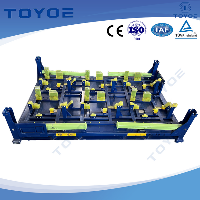Polyurethane-lined folding racks are ideal for car engine transport.