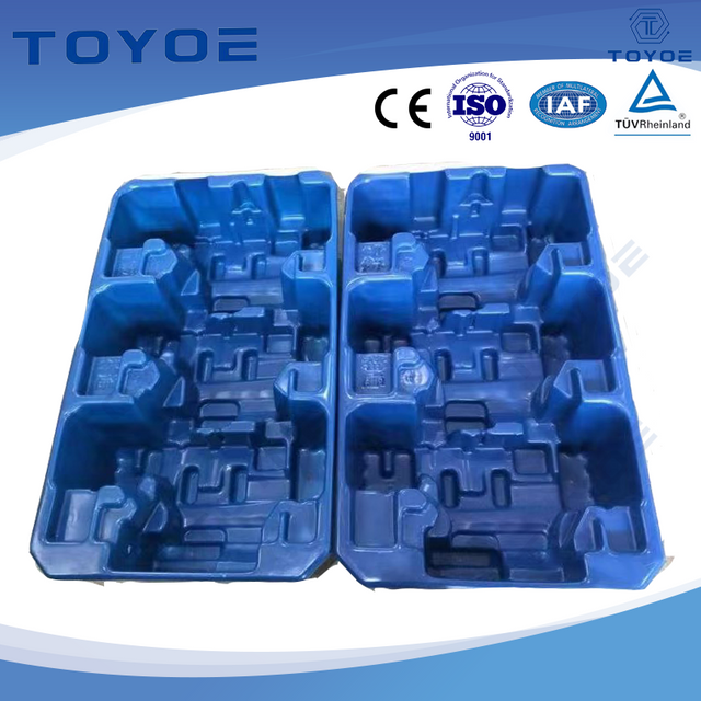 Custom high-load blister trays for secure product storage and fixation.