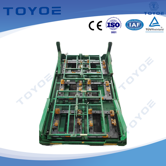 Metal racks stackable, versatile liners for automotive parts protection.