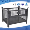 Collapsible automotive cage ensures safe parts transit.