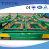 Steel-frame racks: heavy-duty simplicity for automotive tire transport.