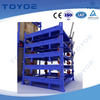 Stackable automotive material racks minimize transportation costs, maximizing efficiency.