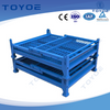 EU-compliant galvanized foldable recyclable iron-mesh box.