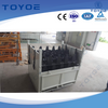 Galvanized metal boxes with plastic linings, tailored for Audi calipers.