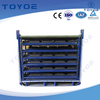 Space-saving Racks with Protective Liners for Auto Parts.