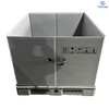 1100*1100*1100mm Foldable, Stackable Polyethylene Pallet Boxes with Custom Linings for Automotive Parts.