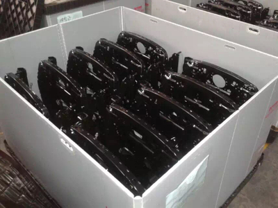 Inner lining packaging solution for plastic pallet boxes