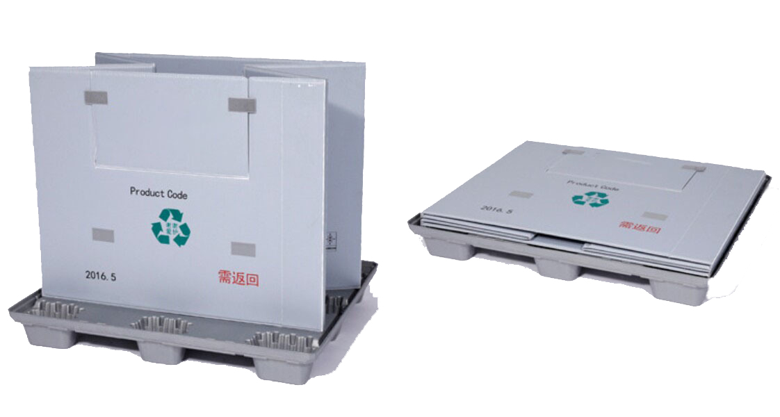 Plastic folding boxes - efficient loading containers