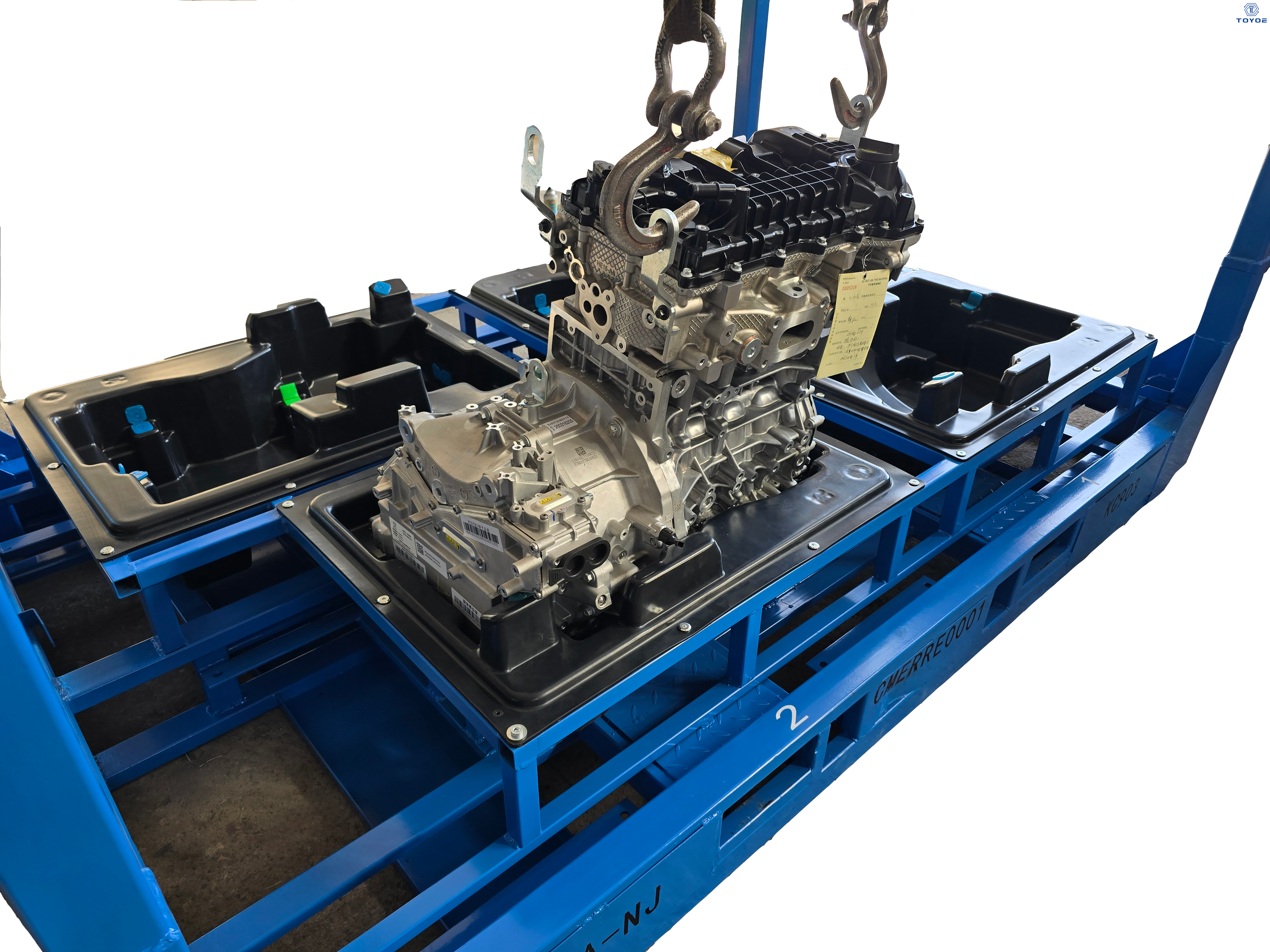 Industrial Grade Adjustable Heavy-Duty Metal Rack | Dedicated Automotive Motor Storage | TOYOE