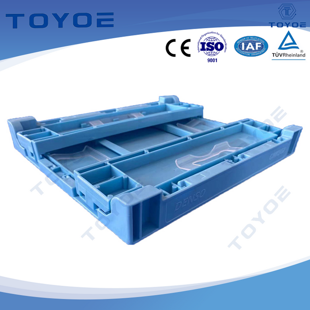 The blue folding toolbox is suitable for storing small car parts