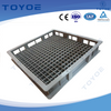 Plastic Toolbox Wrapped in Mesh for Dust and Water Protection.
