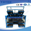Rectangular fabric bag rack with grid lining safeguards components effectively.