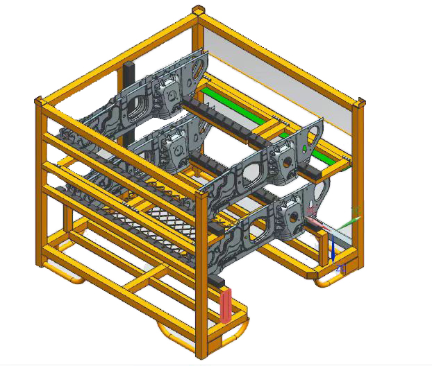 3D model diagram of storage rack that meets the actual needs
