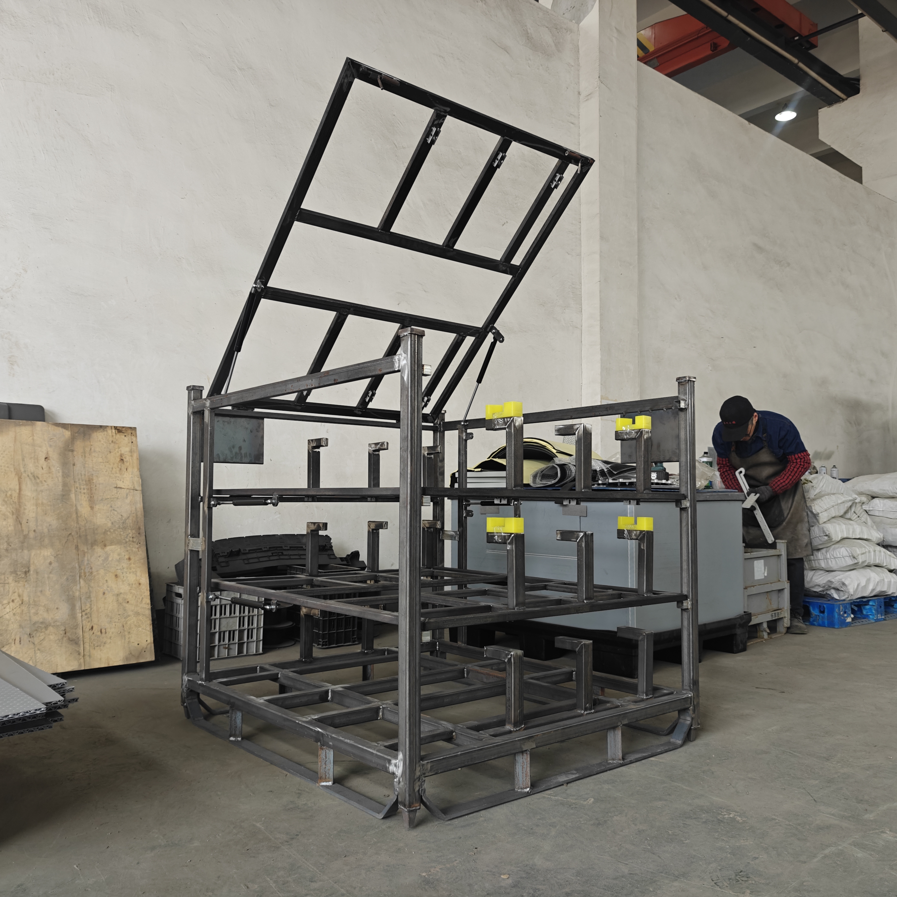 Customized storage racks for automotive parts