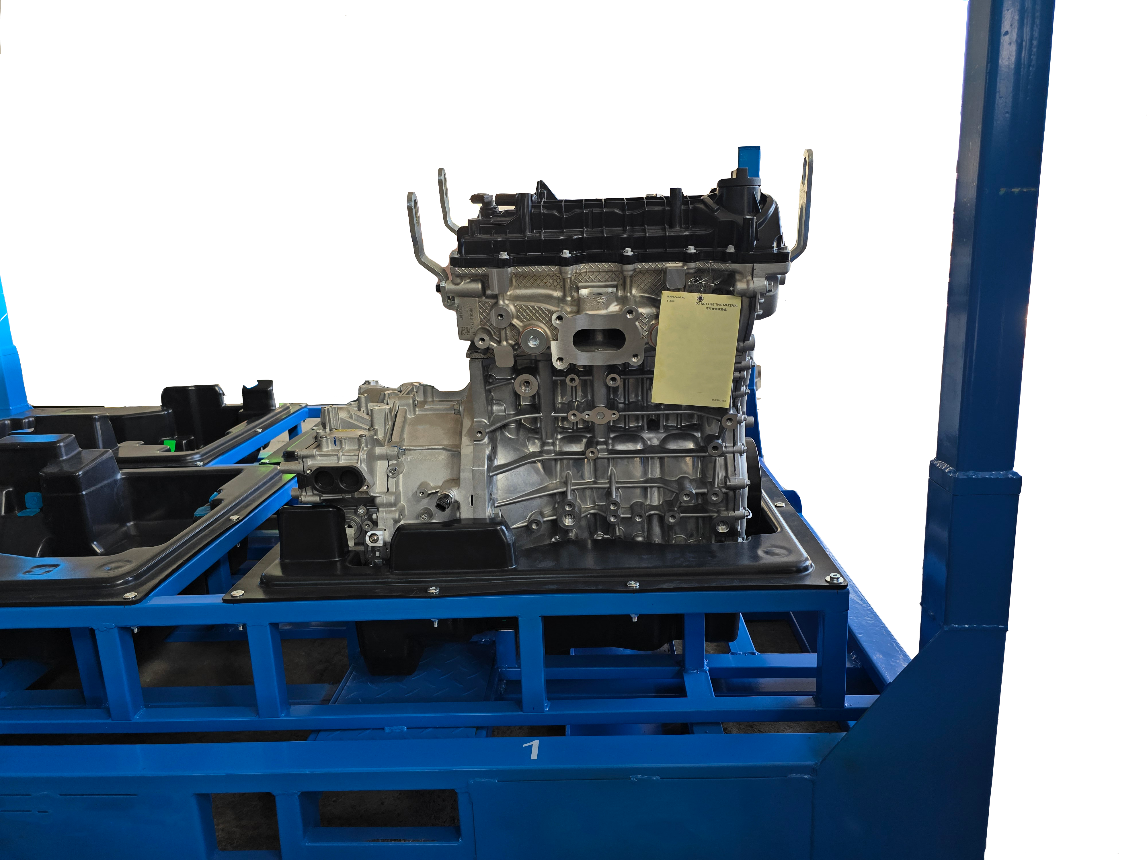 Customized storage rack for automotive motors