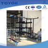 Foam-lined metal racks ideal for auto plant turnover.