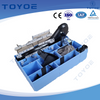 Plastic Toolbox Wrapped in Mesh for Dust and Water Protection.