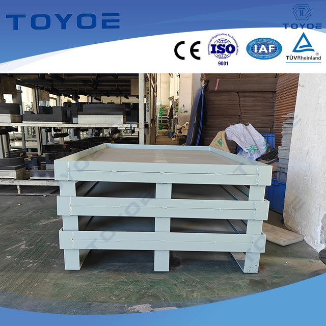 Galvanized metal pallets are ideal for automotive OEM turnover.