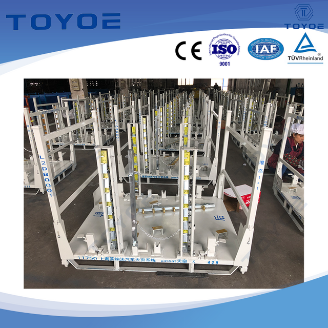 Heavy-Duty Brake Disc Storage Racks with Load Capacity Labels