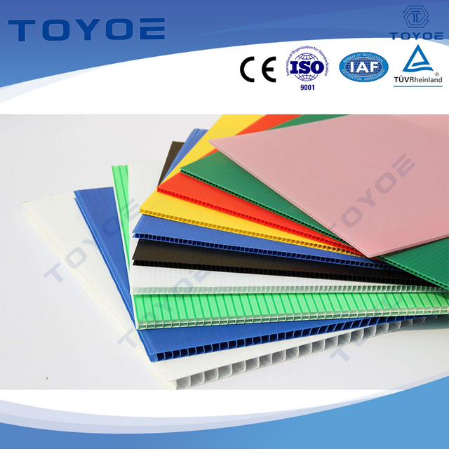 Multi-Purpose Colorful Plastic Hollow Panels, Lightweight Design